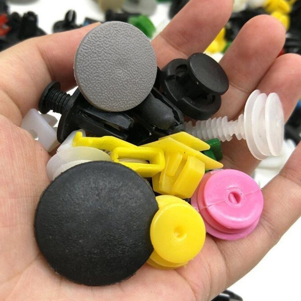 100/50 Pcs Car Clips Fastener Screws Bumper Interior Decoration Auto Plastic Random Mixing Universal Plastic