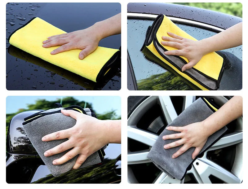 Microfiber Towel Car Wash Super Absorbent Car Cleaning Detailing Cloth Auto Care Drying Towels Care Cleaning Polishing Cloths