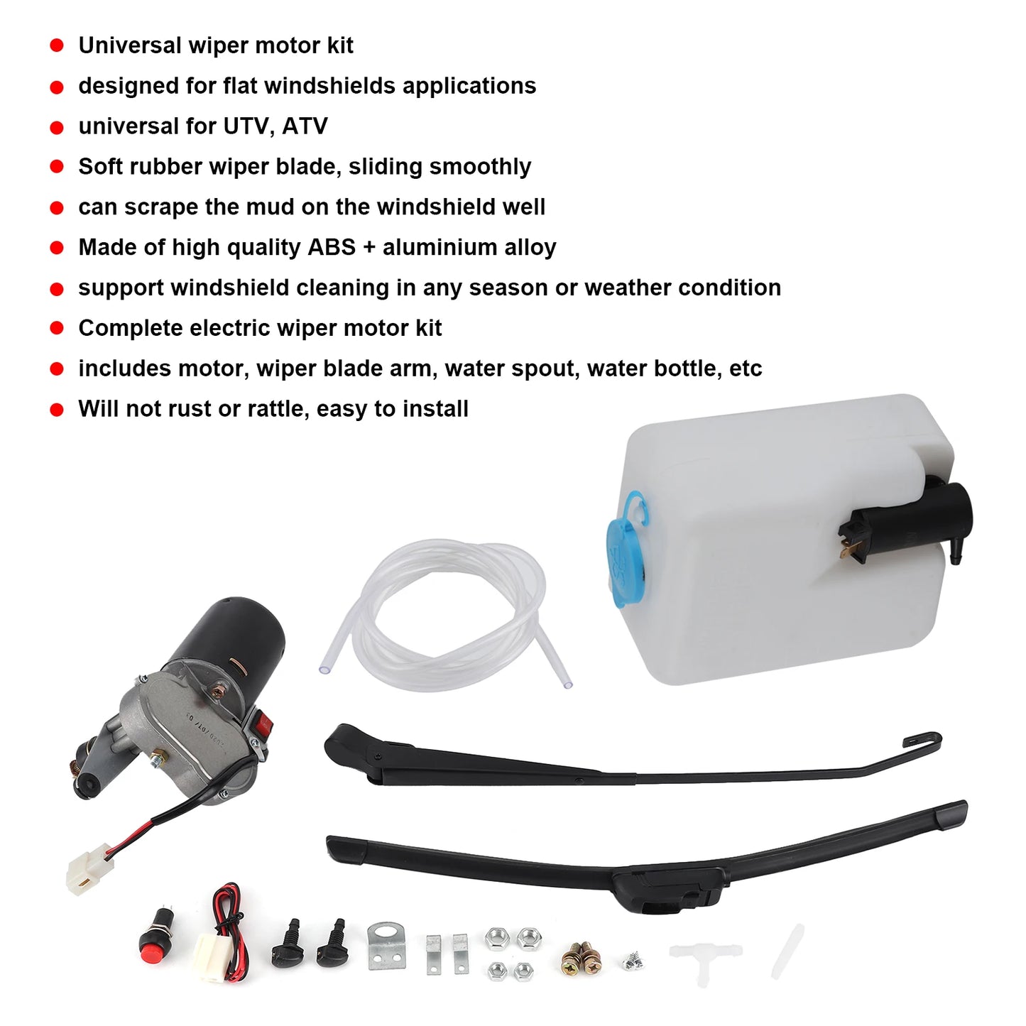 Car Electric Windshield Wiper Assembly Kit Universal Auto Replacement Parts Accessories For UTV ATV
